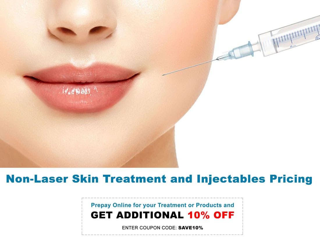Non-laser Skin Treatment And Injectables Pricing